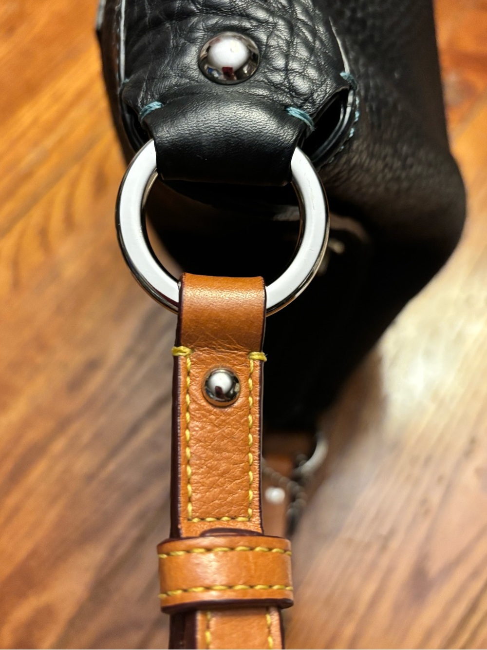 Vintage Coach Chelsea Turnlock Hobo C06S-8A38 Black Pebbled Leather - Picture 10 of 11
